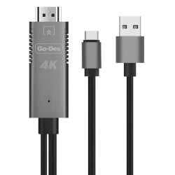 Go-Des GD-8273 HDTV Usb-C Kablo - 3 Go-Des GD-8273 HDTV Usb-C Kablo - 3